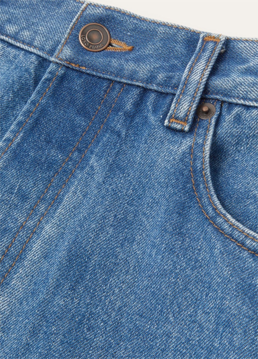 kamen denim cashdenim blue stone washed pants