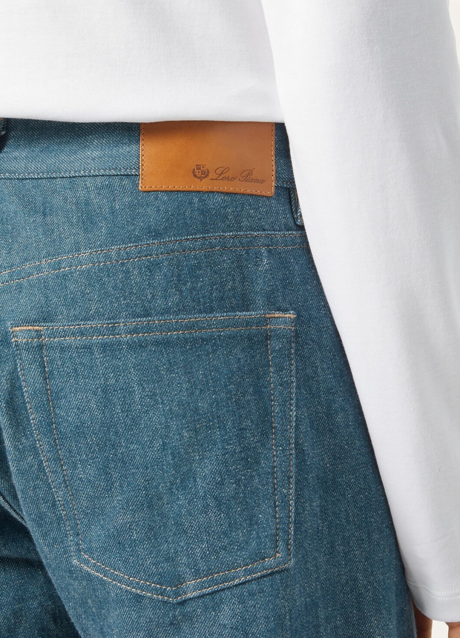 kamen austin denim blauwe spirulina broek