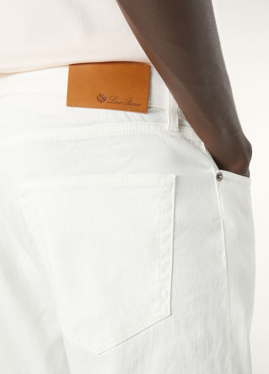 quarona katoenen broek in het wit