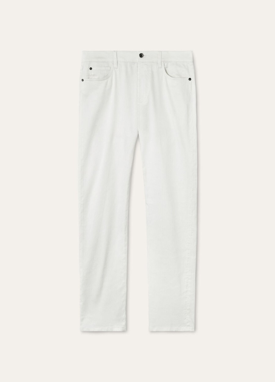 quarona katoenen broek in het wit