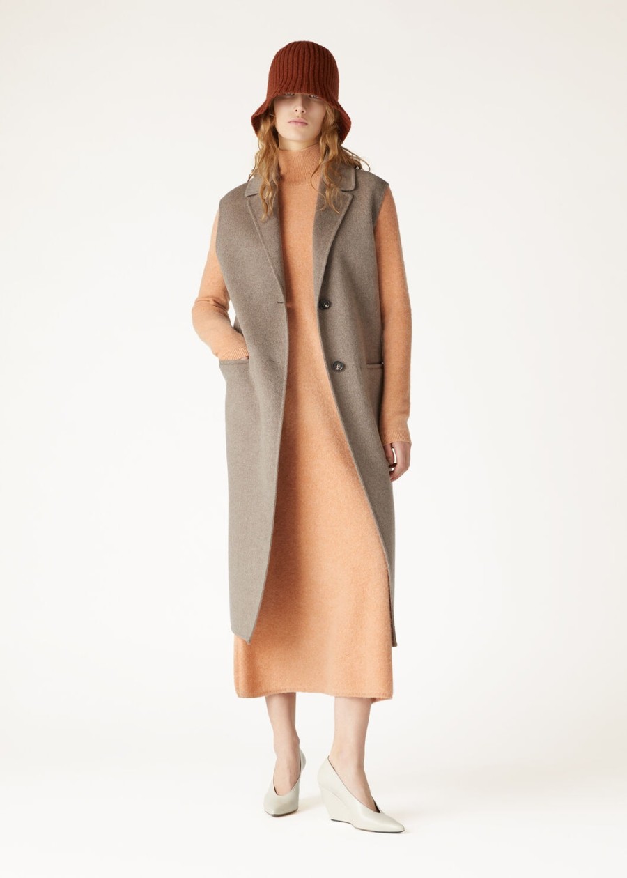 alpe kasjmier jurk pink salt melange