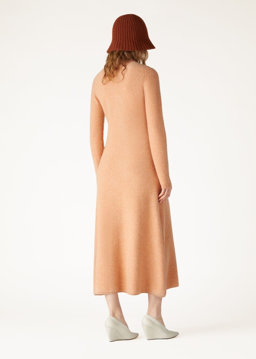 alpe kasjmier jurk pink salt melange