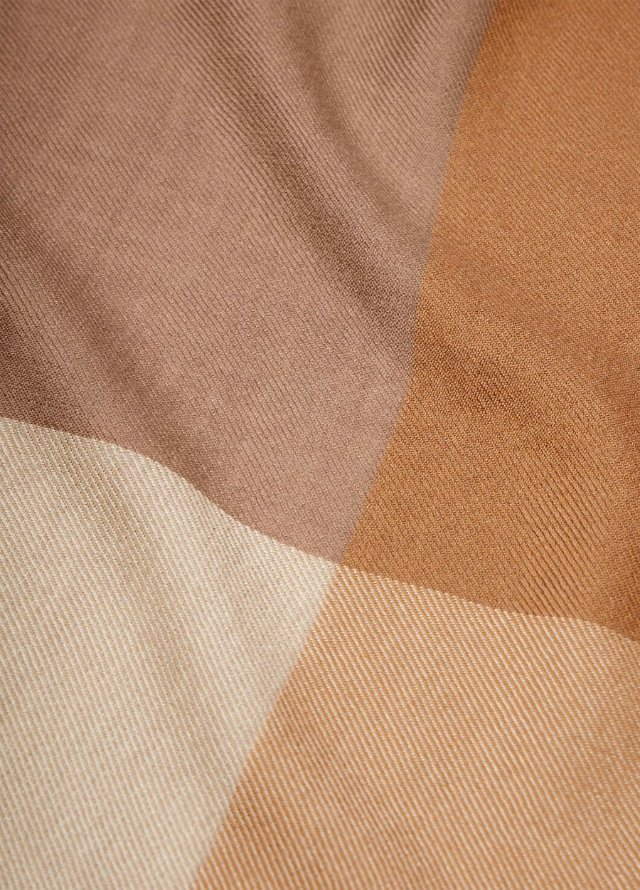 Quadrilatero del Silenzio Zijden kasjmier Foulard antieke gips/beige armbanden