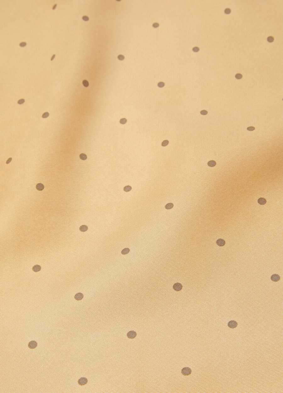loro piana pois foulard zijde melonpangrijze pois