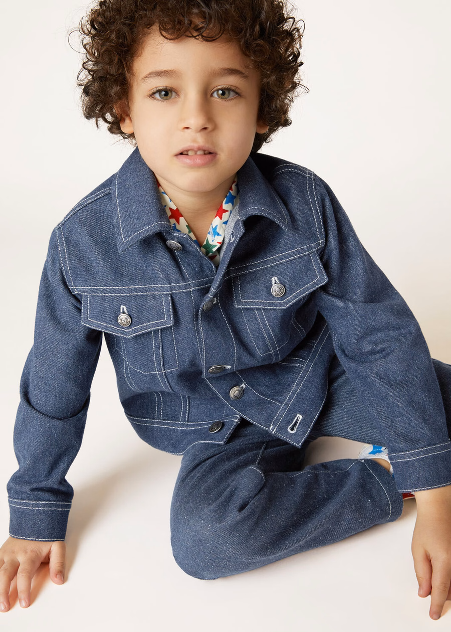 Demore Trucker Cotton Surge Blue Kinderjas