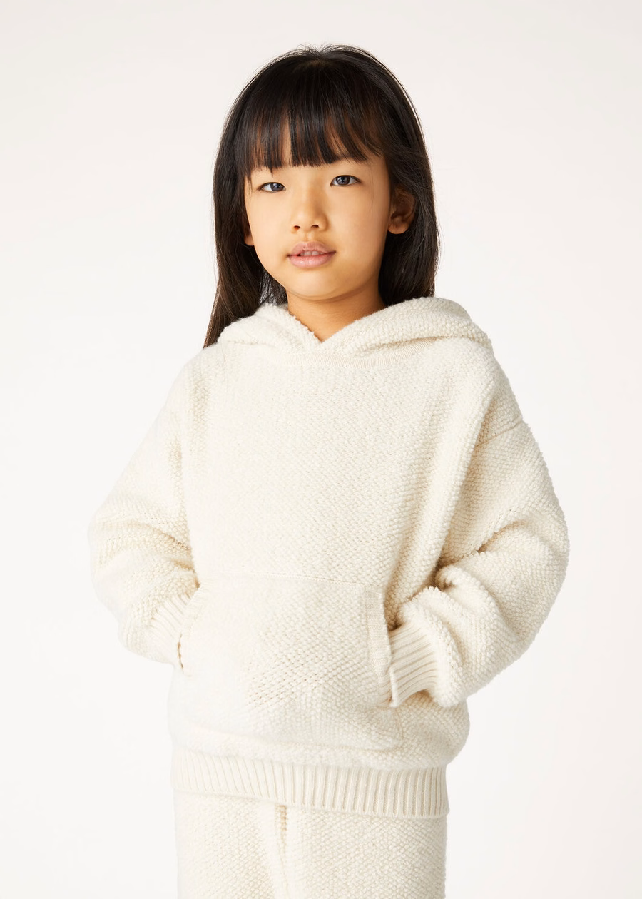 Curly Cloud Nougat Cashmere Kids Hoodie