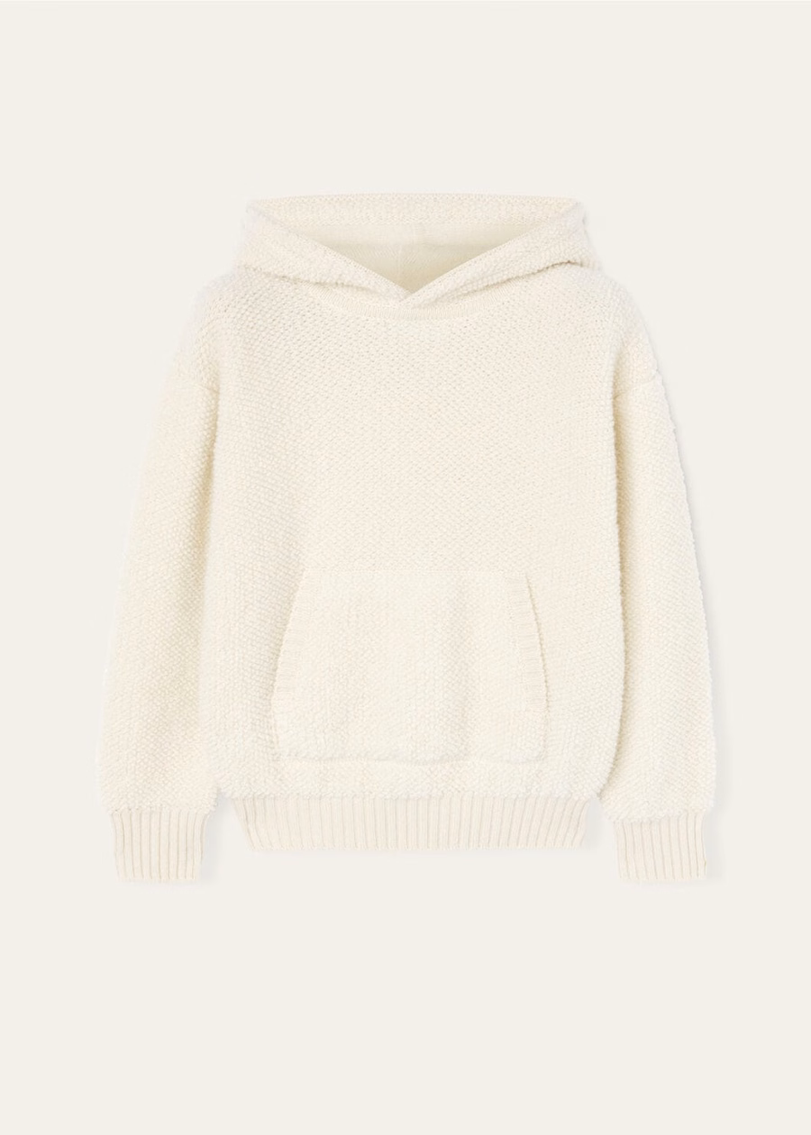 Curly Cloud Nougat Cashmere Kids Hoodie
