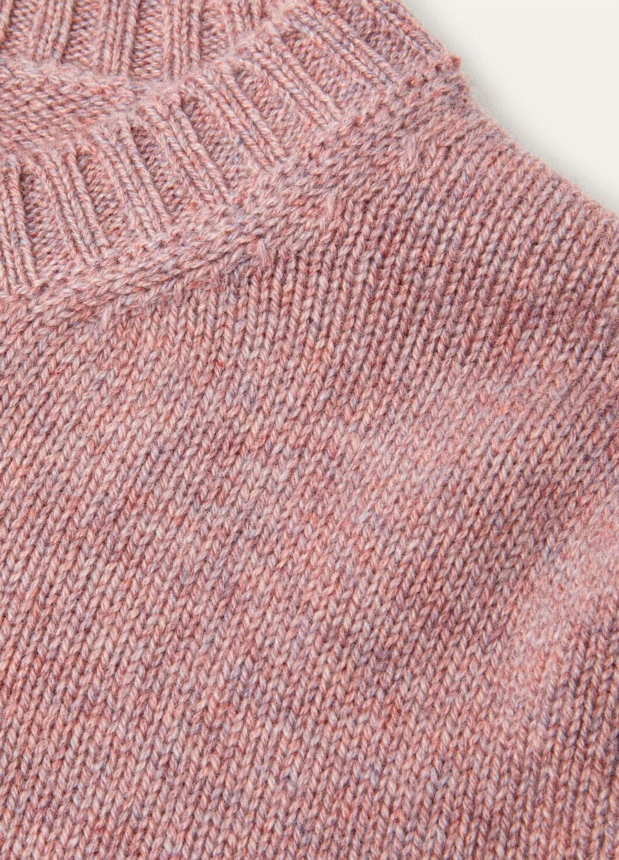 Kinder Parksville Crewneck Baby Cashmere Paarse Chips Melange