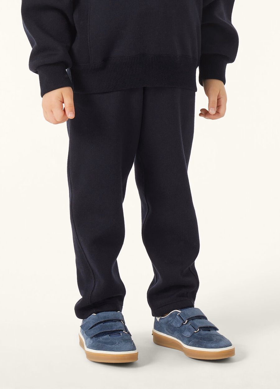 Viera Kids Katoen Zijde Kasjmier Broek Marineblauw
