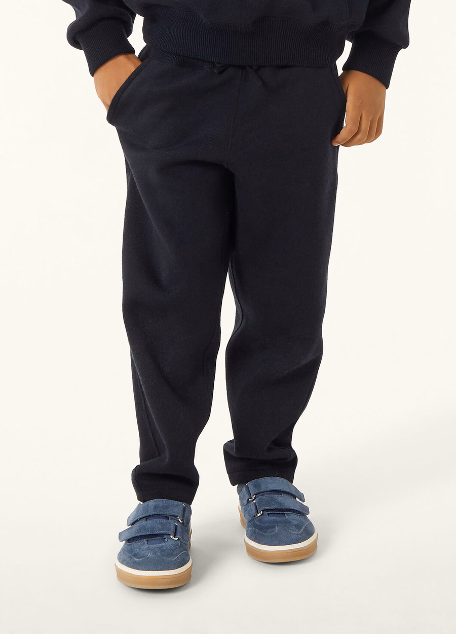 Viera Kids Katoen Zijde Kasjmier Broek Marineblauw