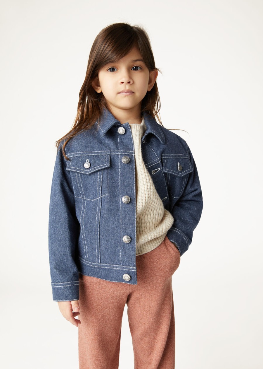 demore trucker cotton surge blue kinderjas