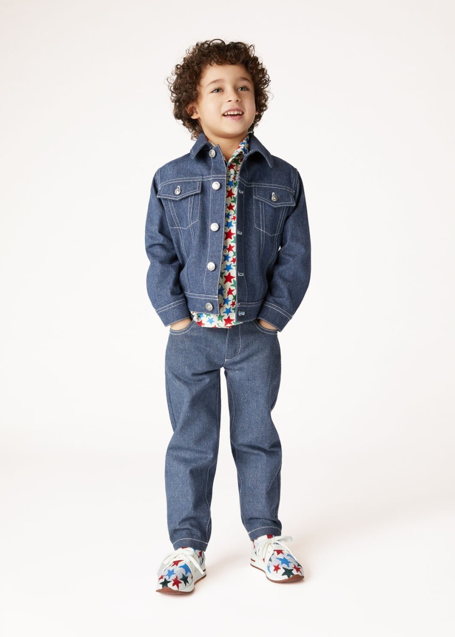 demore trucker cotton surge blue kinderjas
