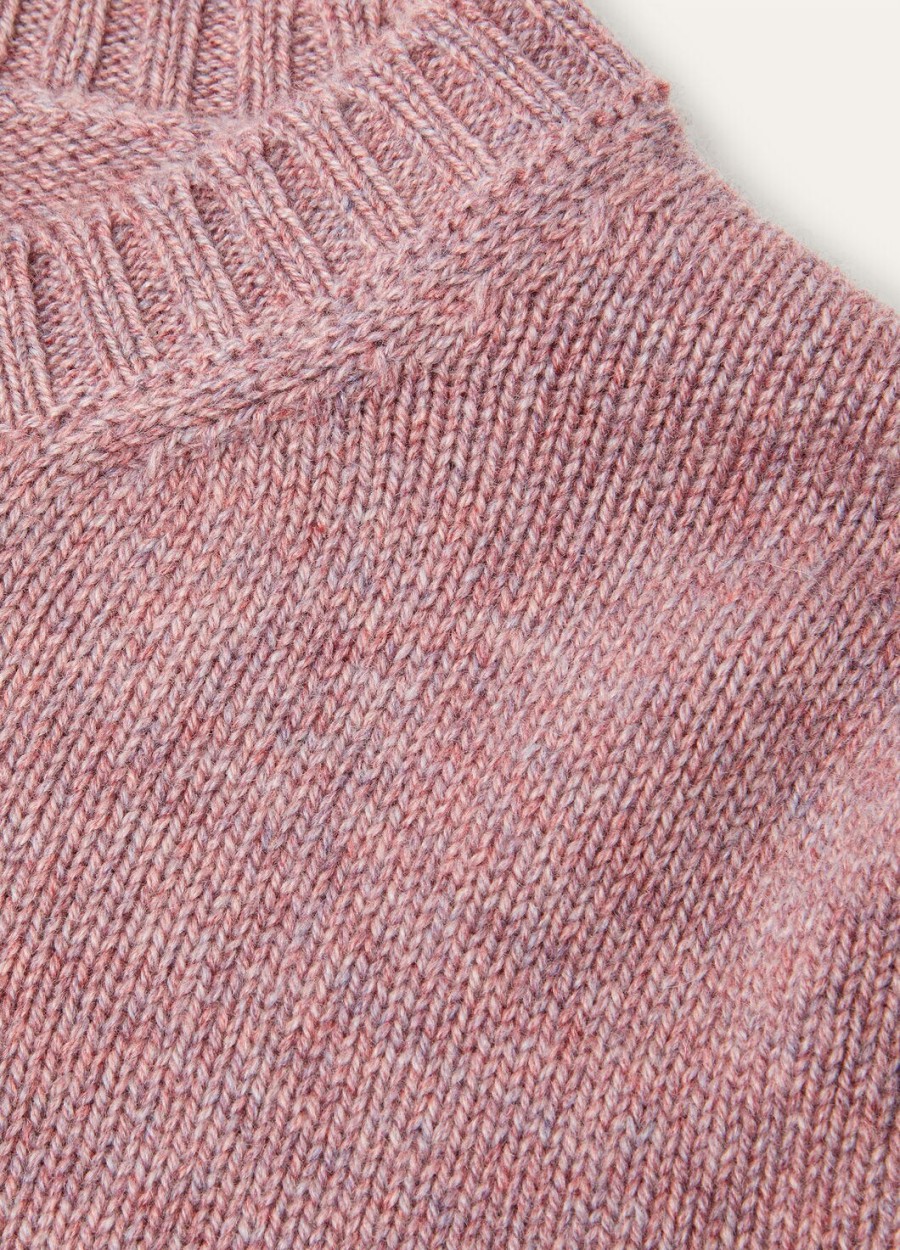 kinder parksville crewneck baby cashmere paarse chips melange