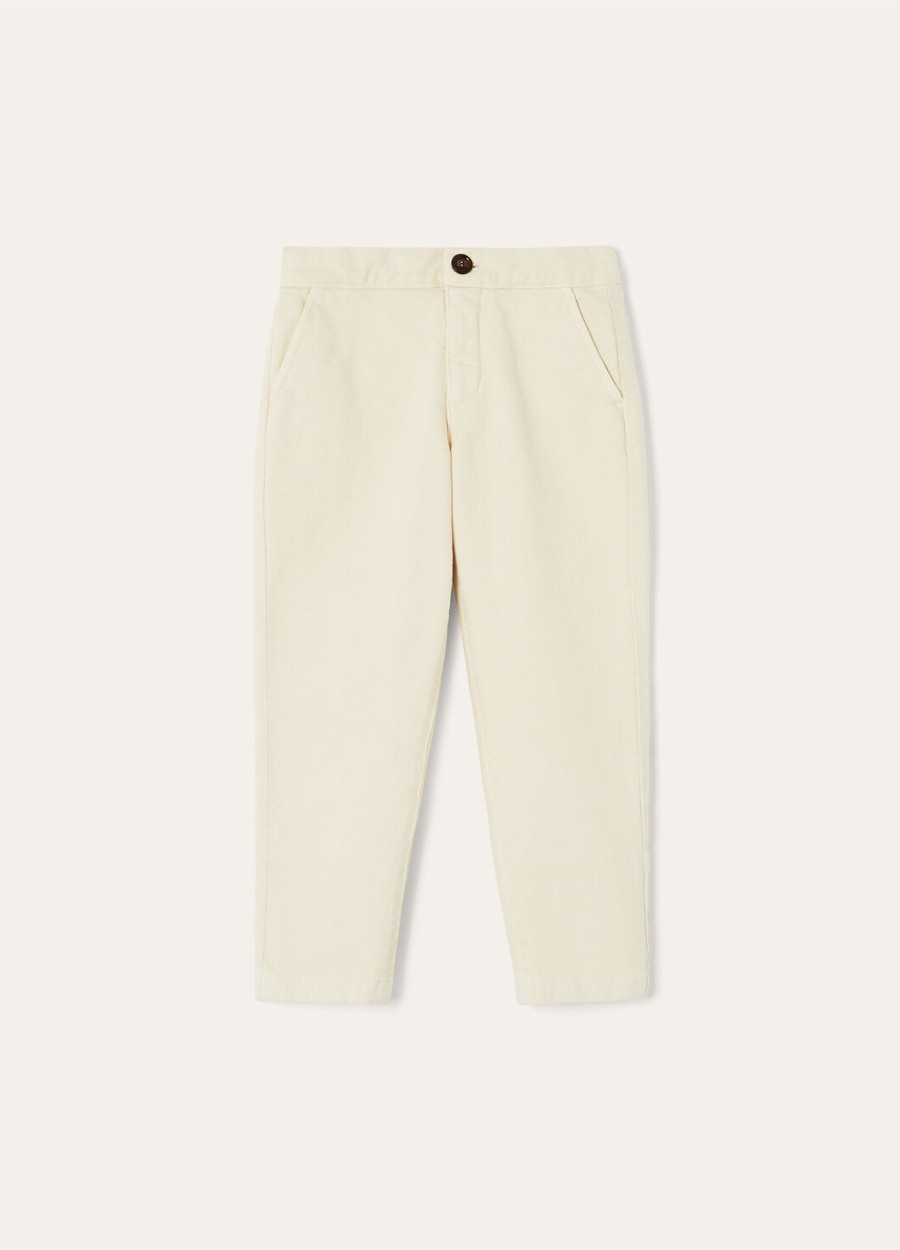 morley katoenen kinderbroek met arctische wolf-print