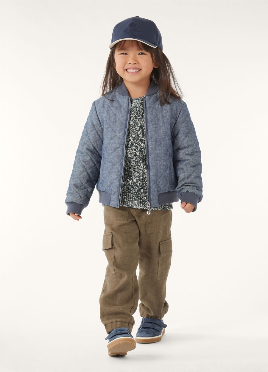 kinder cable dream crewneck katoen kasjmier zeker