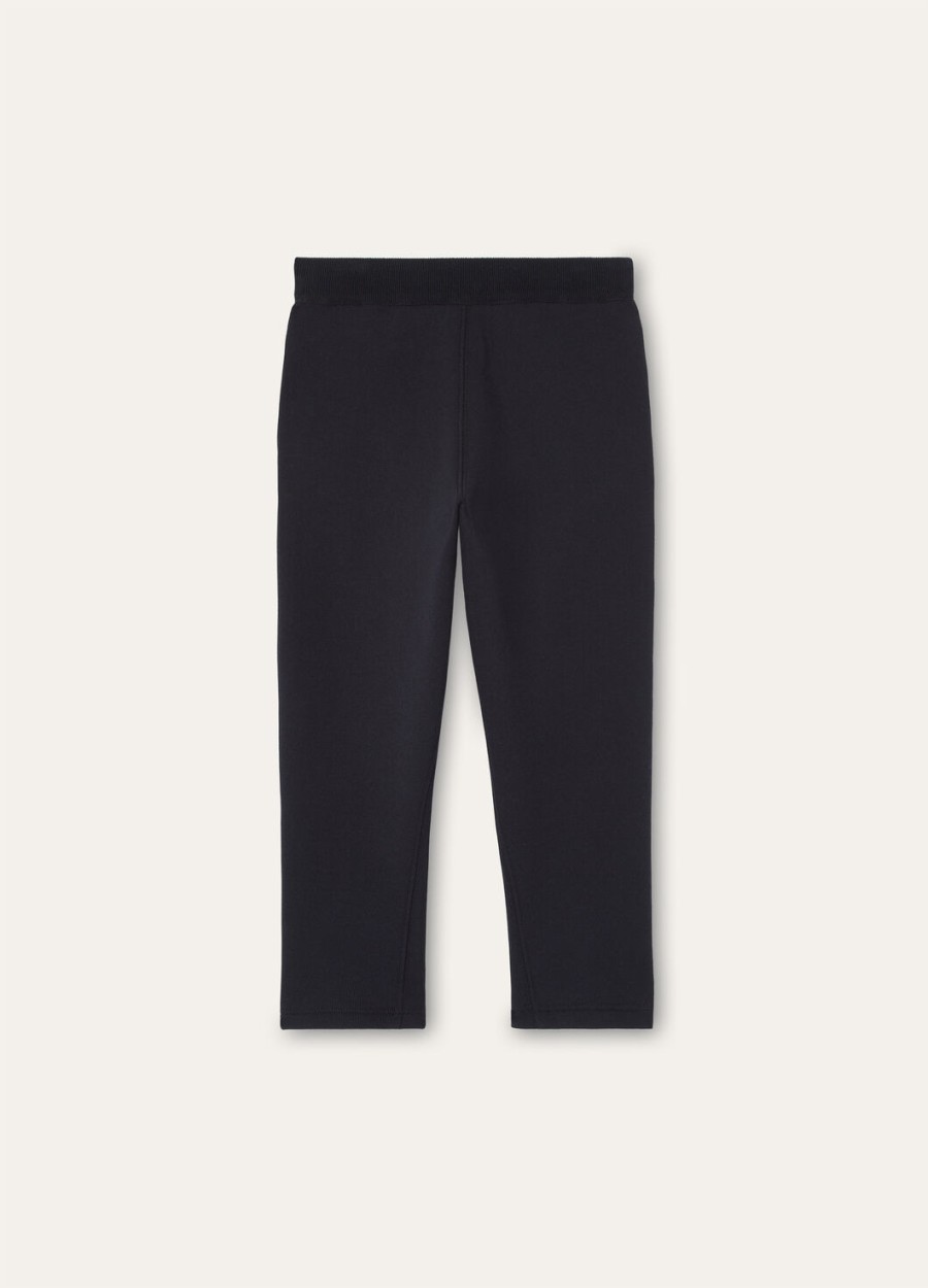 viera kids katoen zijde kasjmier broek marineblauw