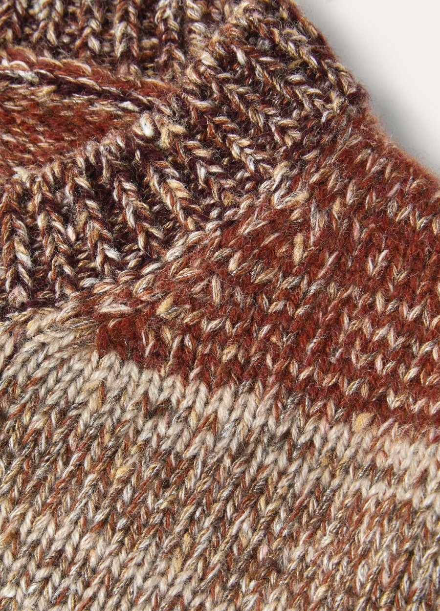 kinder kaleidos crewneck zijde kasjmier kashanootmuskaatboysenberry