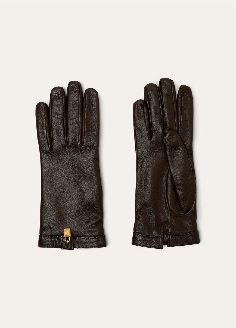 nora handschoenen van lamsleer met kruidnagels