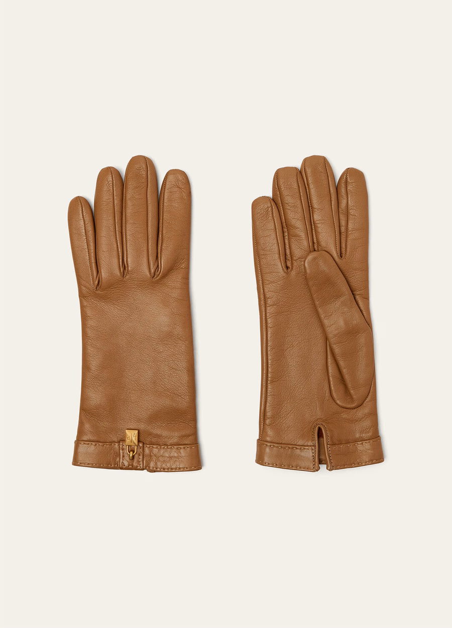 Nora Gloves Lamsvacht Pijnboompitten