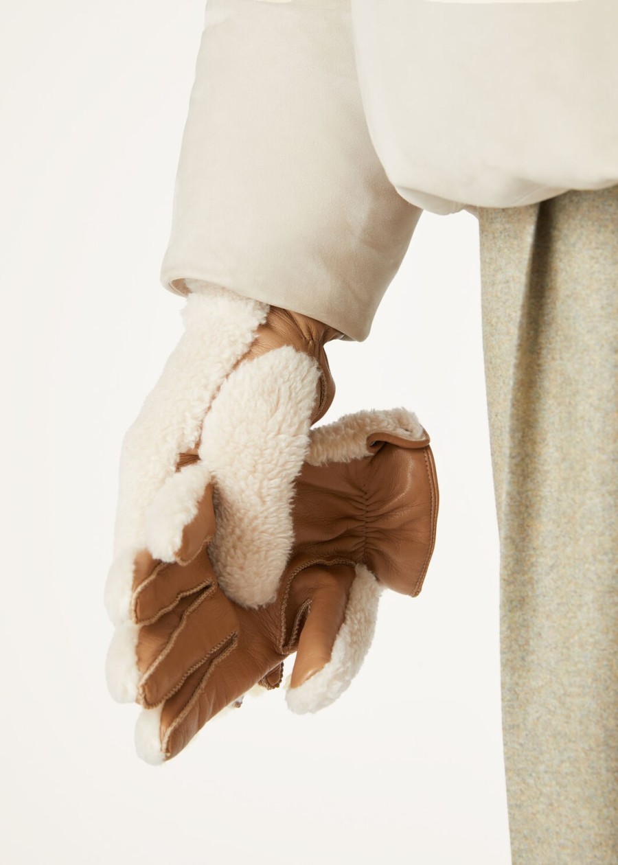 jarno zijden kasjmier handschoenen oude papyrus
