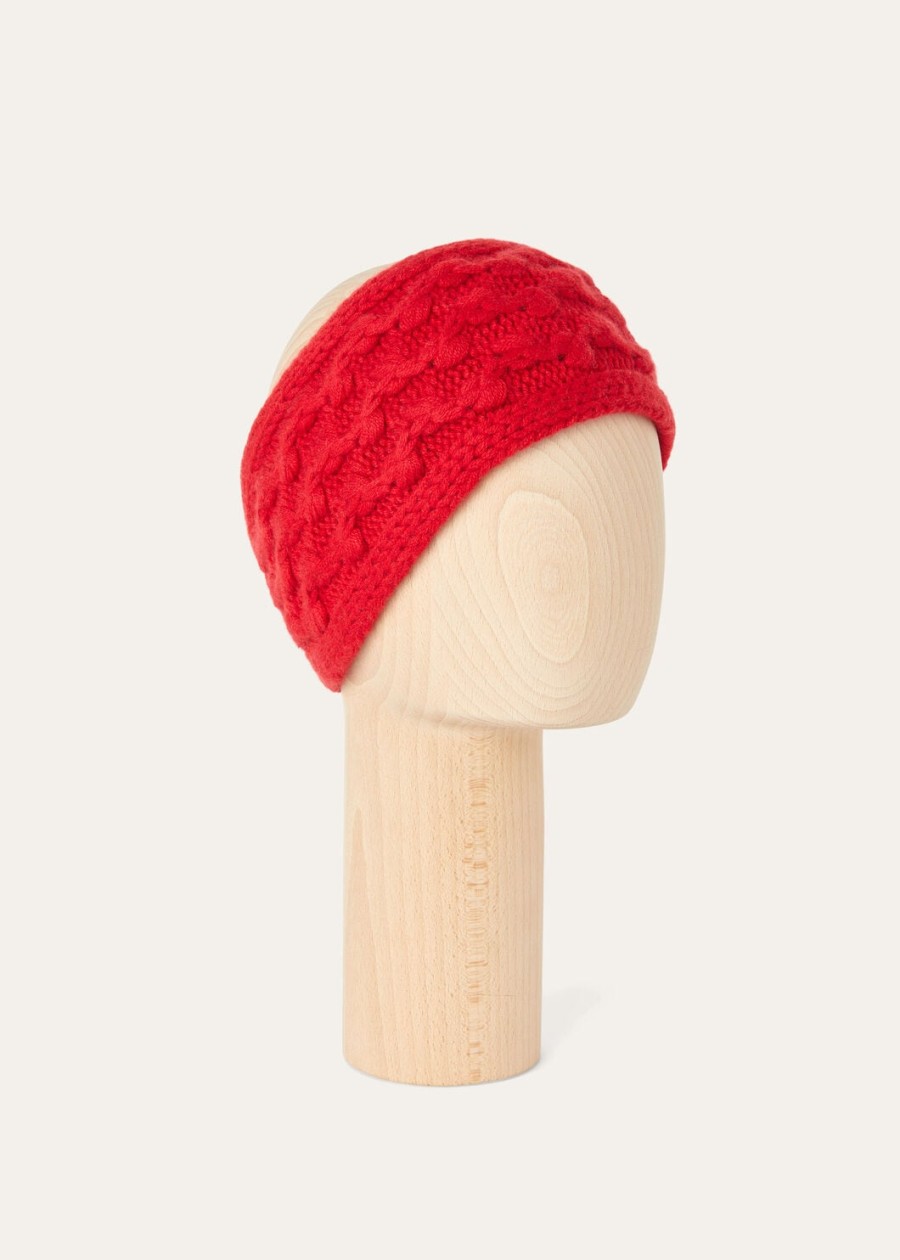 vallé baby kasjmier hoofdband snoepappelrood