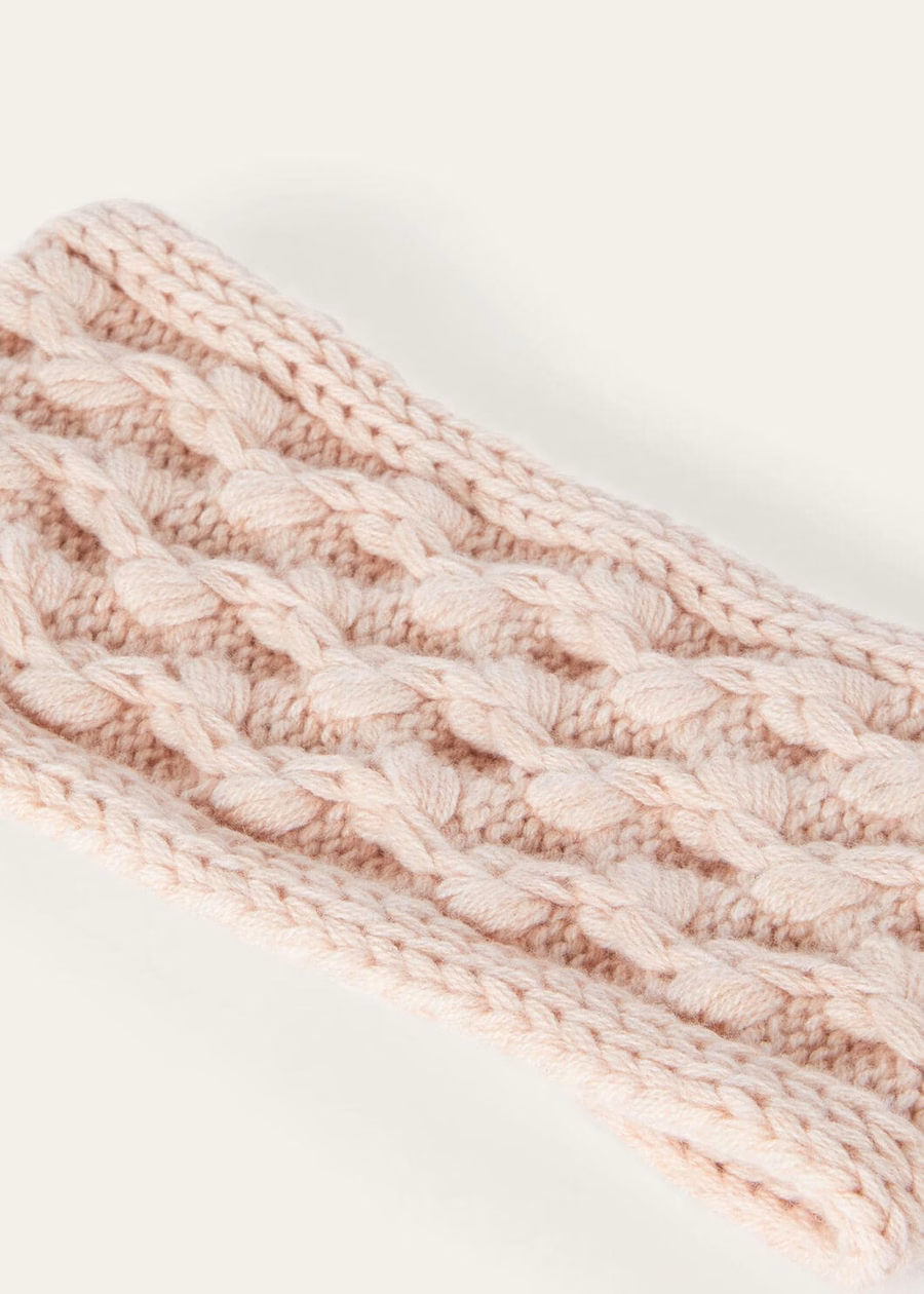 Vallé Baby Kasjmier Hoofdband Blushing Beige Melange