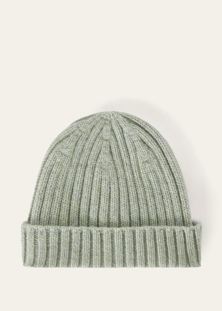 Loro Beanie Cashmere Light Goat Trellis Melange
