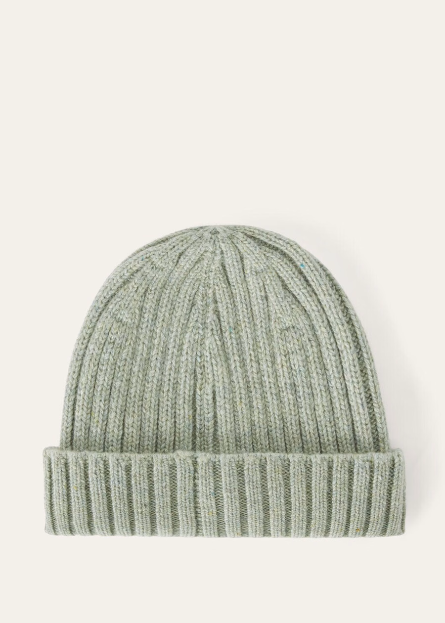 Loro Beanie Cashmere Light Goat Trellis Melange
