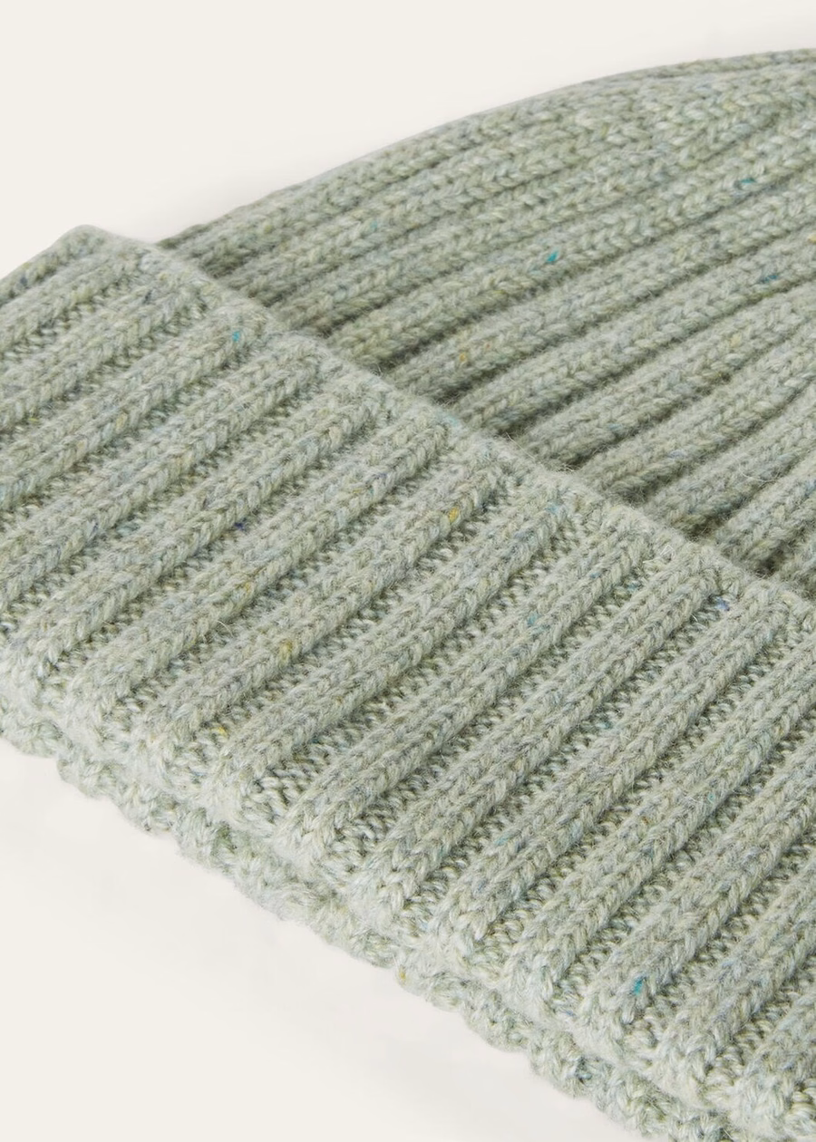 Loro Beanie Cashmere Light Goat Trellis Melange