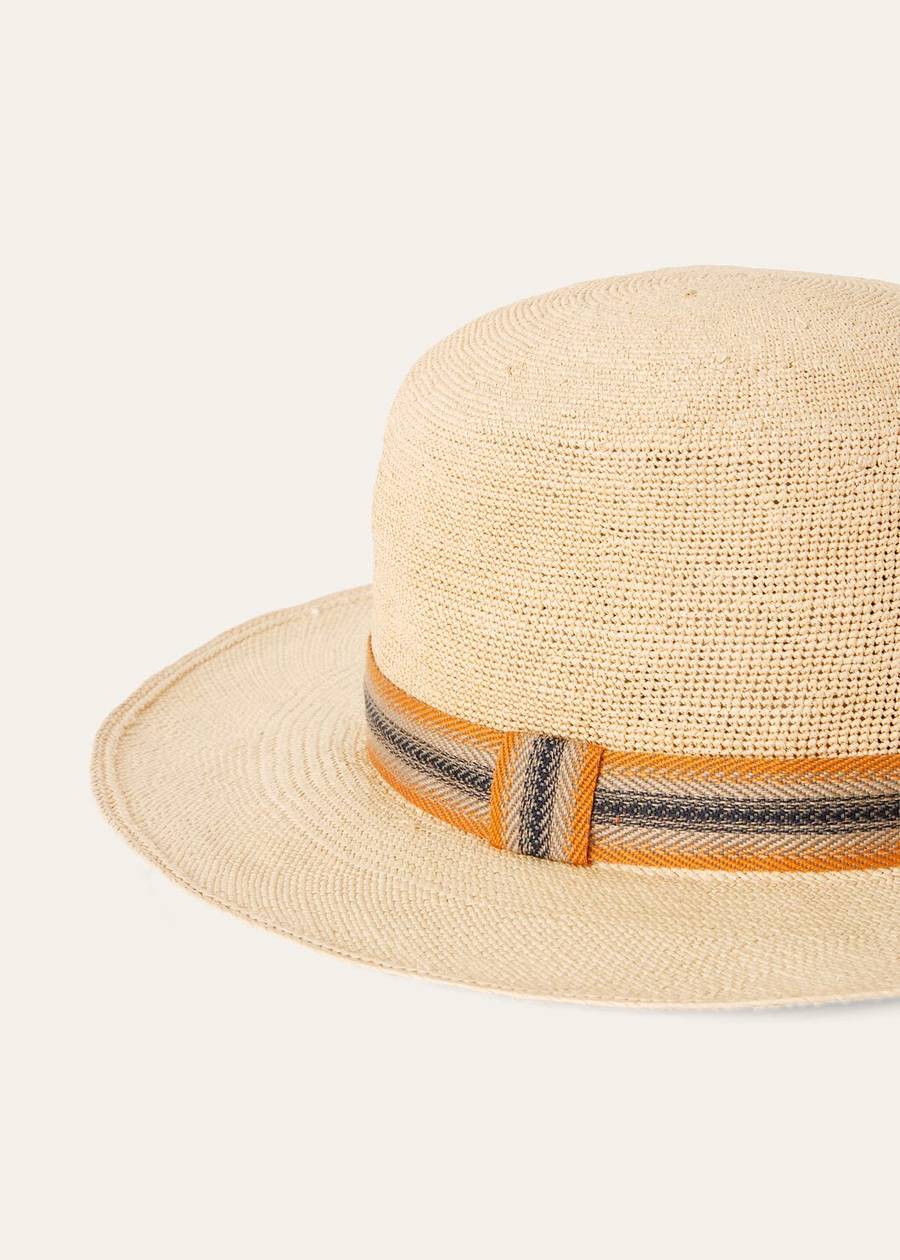 Naoki Renkon beige strohoed