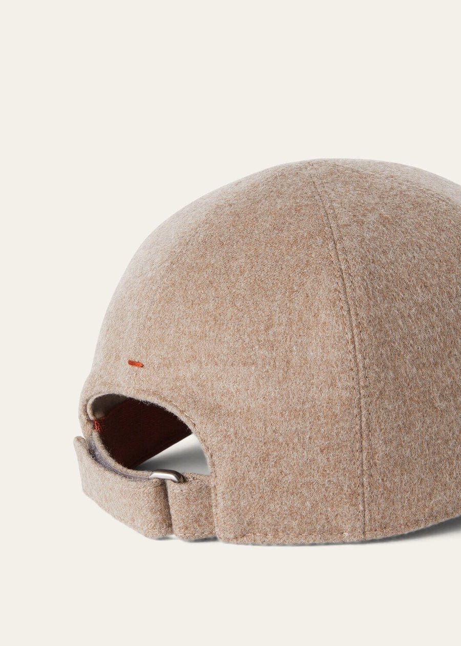 Pecora Nera® stalen bruine baseballpet