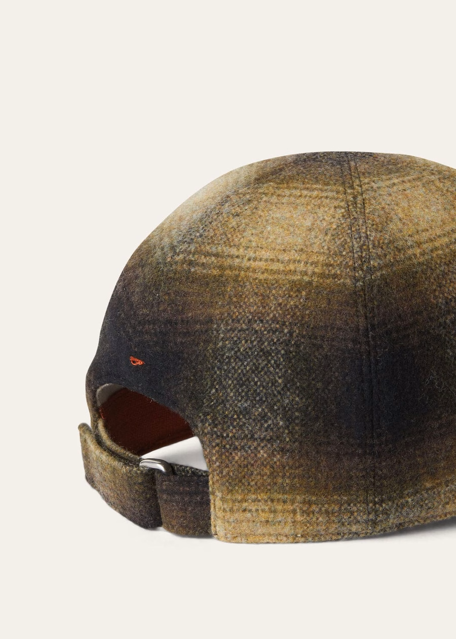 Baseballpet van Cashmere scheerwol, Forest Fables/Beech Melange