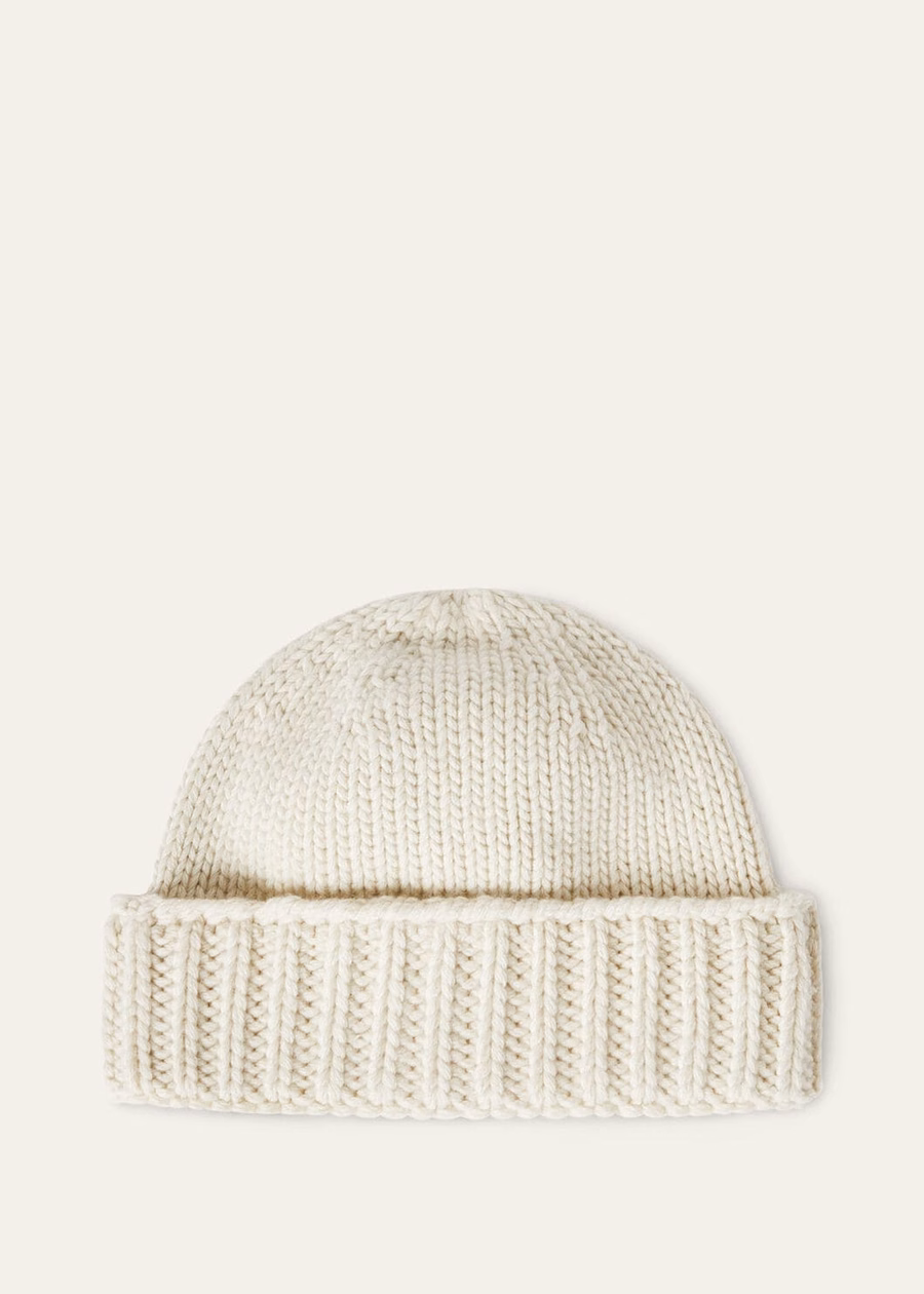 Alpe Di Mera Beanie Kasjmier Witte Sneeuw