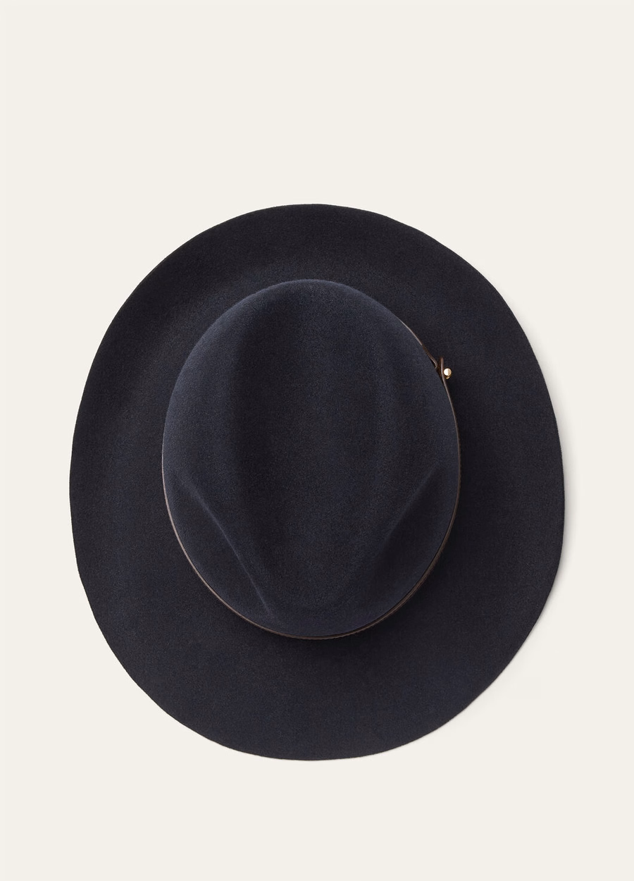 Pier Hat Konijnenbont Eclips Blauw