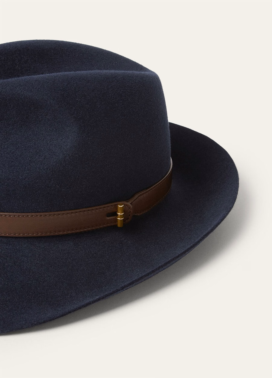 Pier Hat Konijnenbont Eclips Blauw