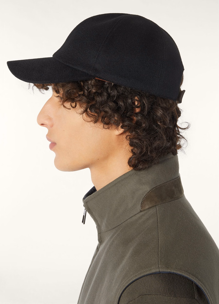 Ivy Cashmere Baseball Cap - Storm System® Zwart