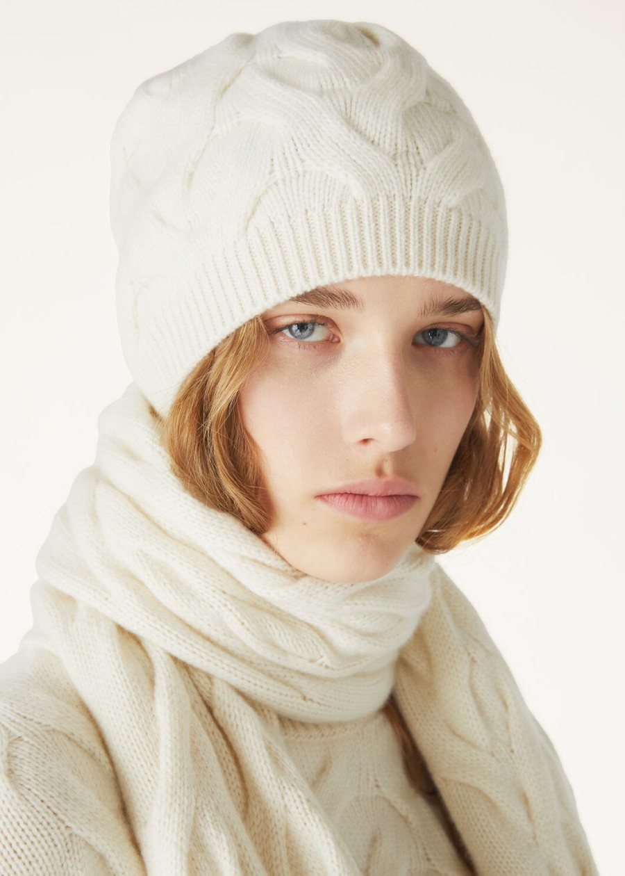 cocooning beanie baby cashmere white snow