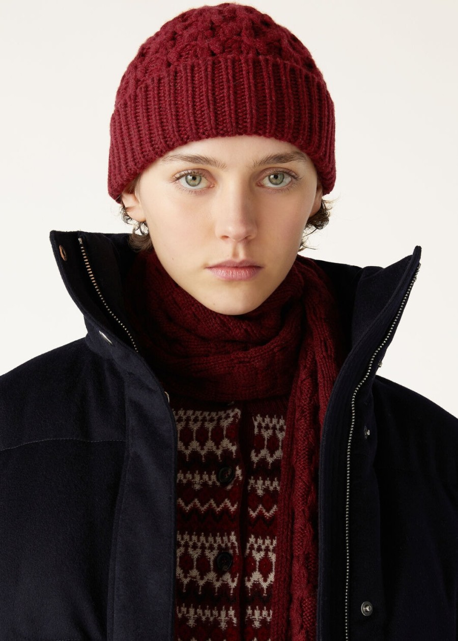 vallé beanie baby cashmere weathering steel melange
