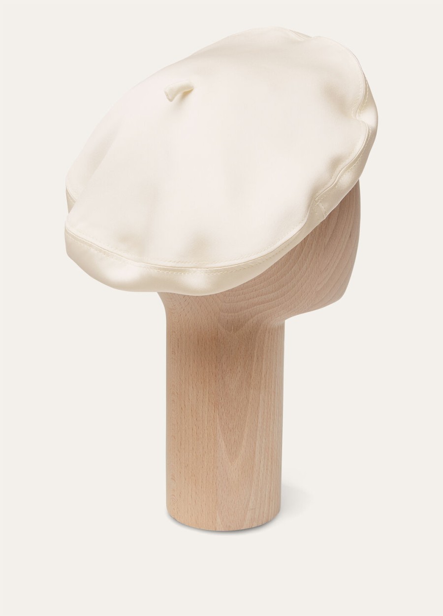 lichte zijden narcissus baret