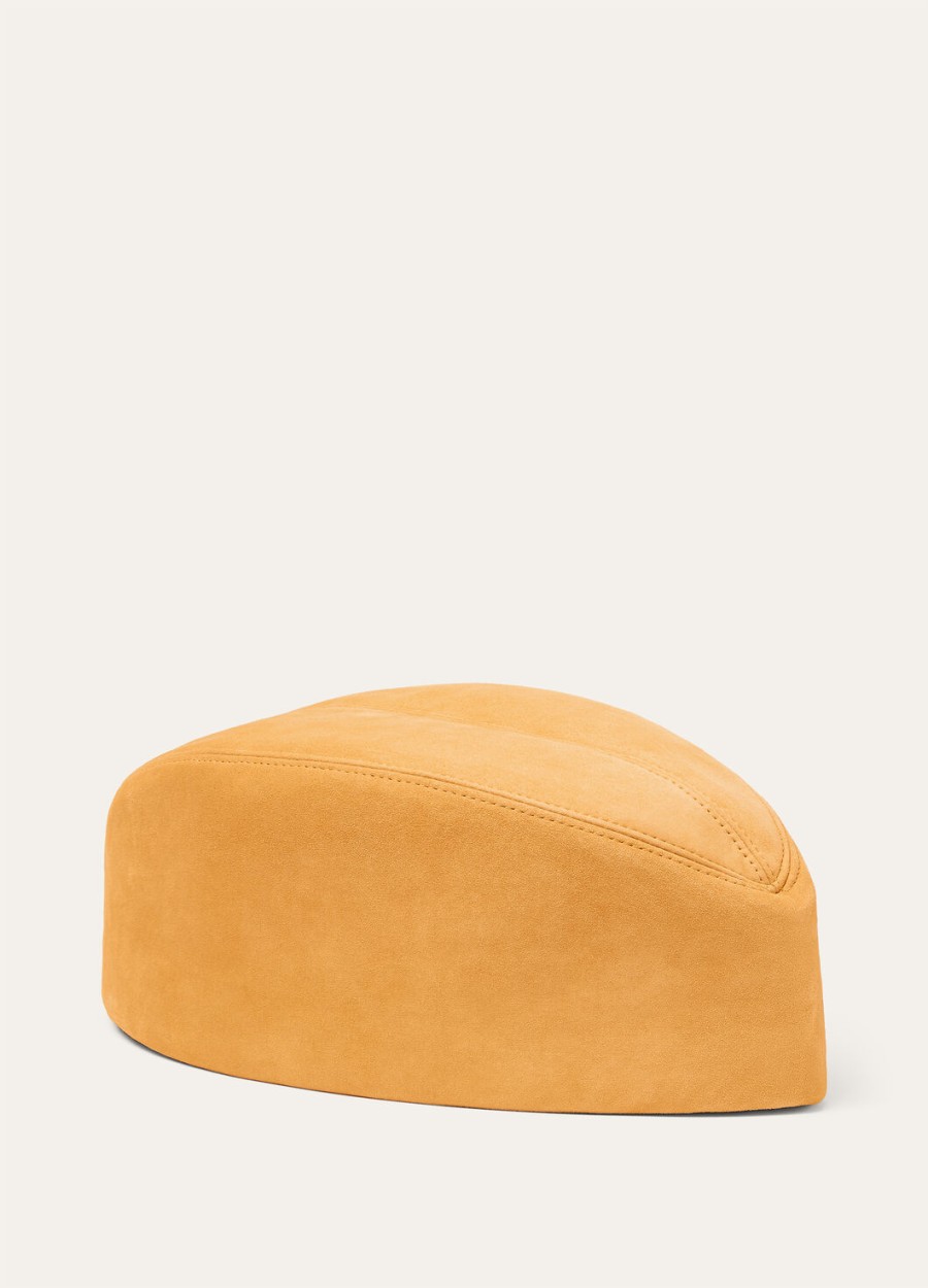 margaret hat kidskin saffraan thee