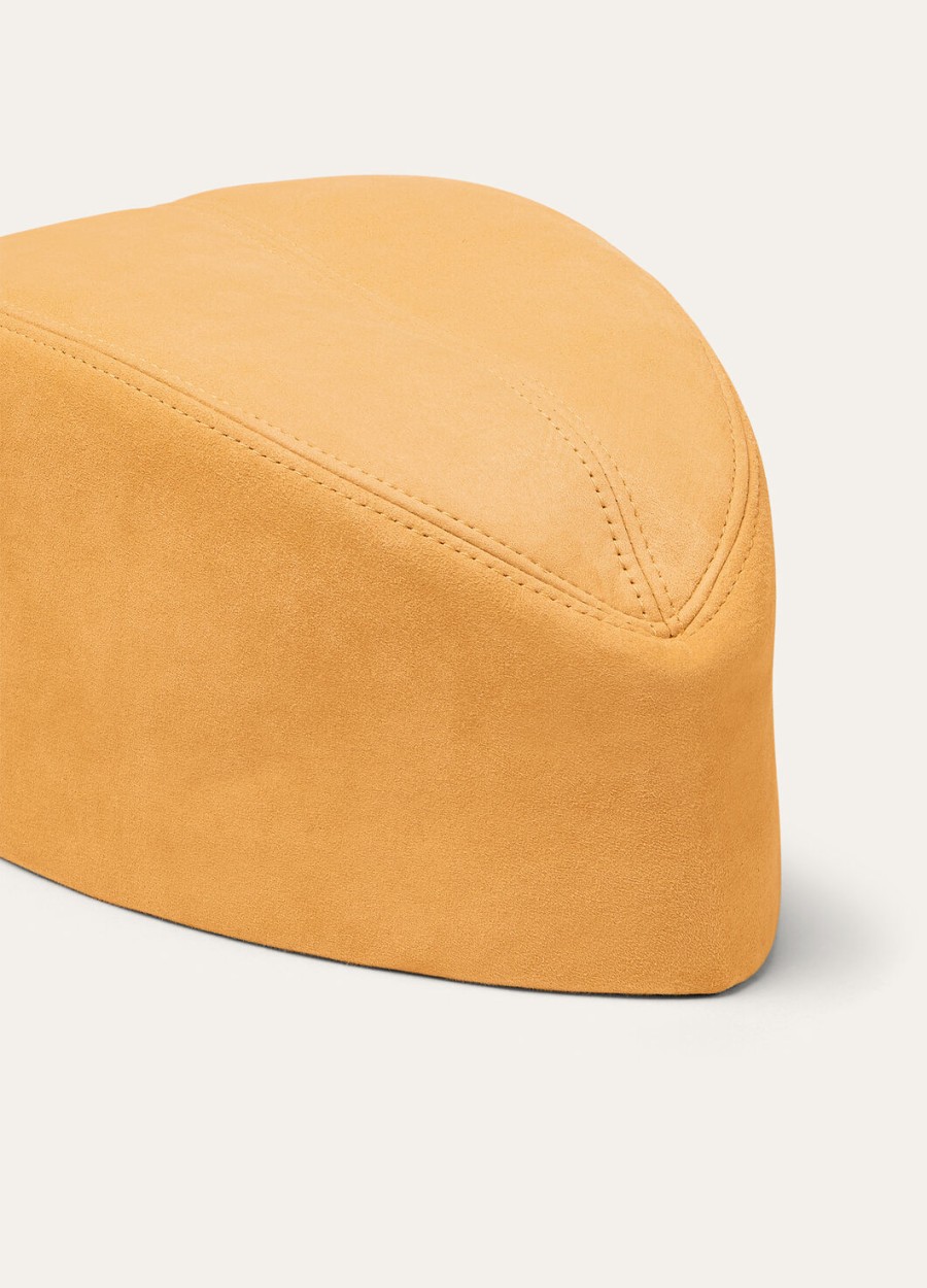 margaret hat kidskin saffraan thee