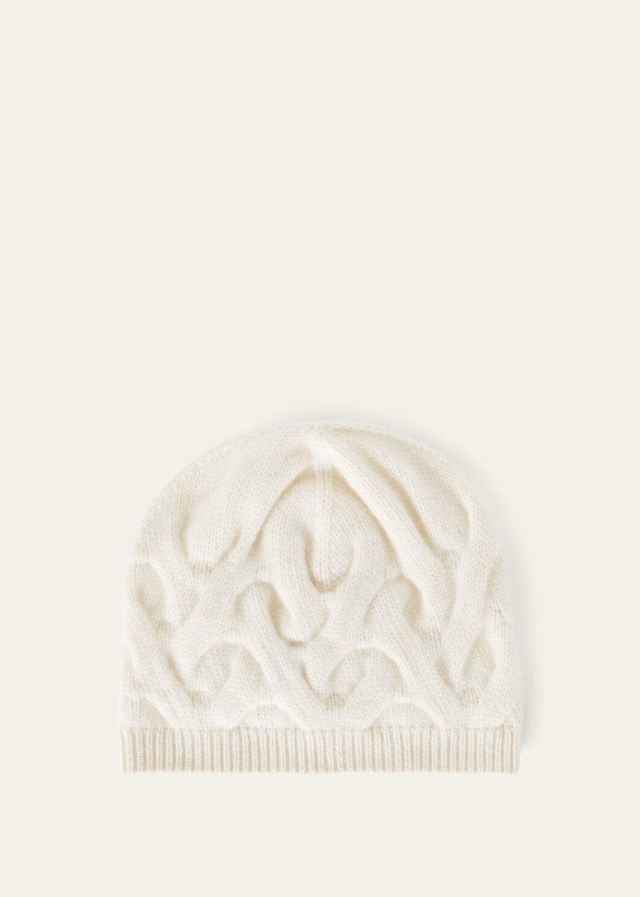 Cocooning Beanie Baby Cashmere White Snow