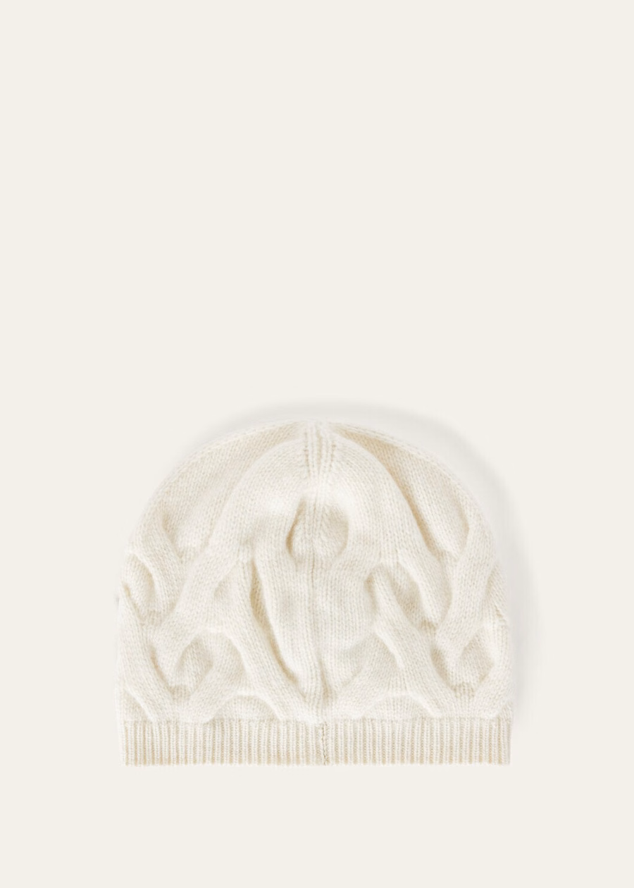 Cocooning Beanie Baby Cashmere White Snow