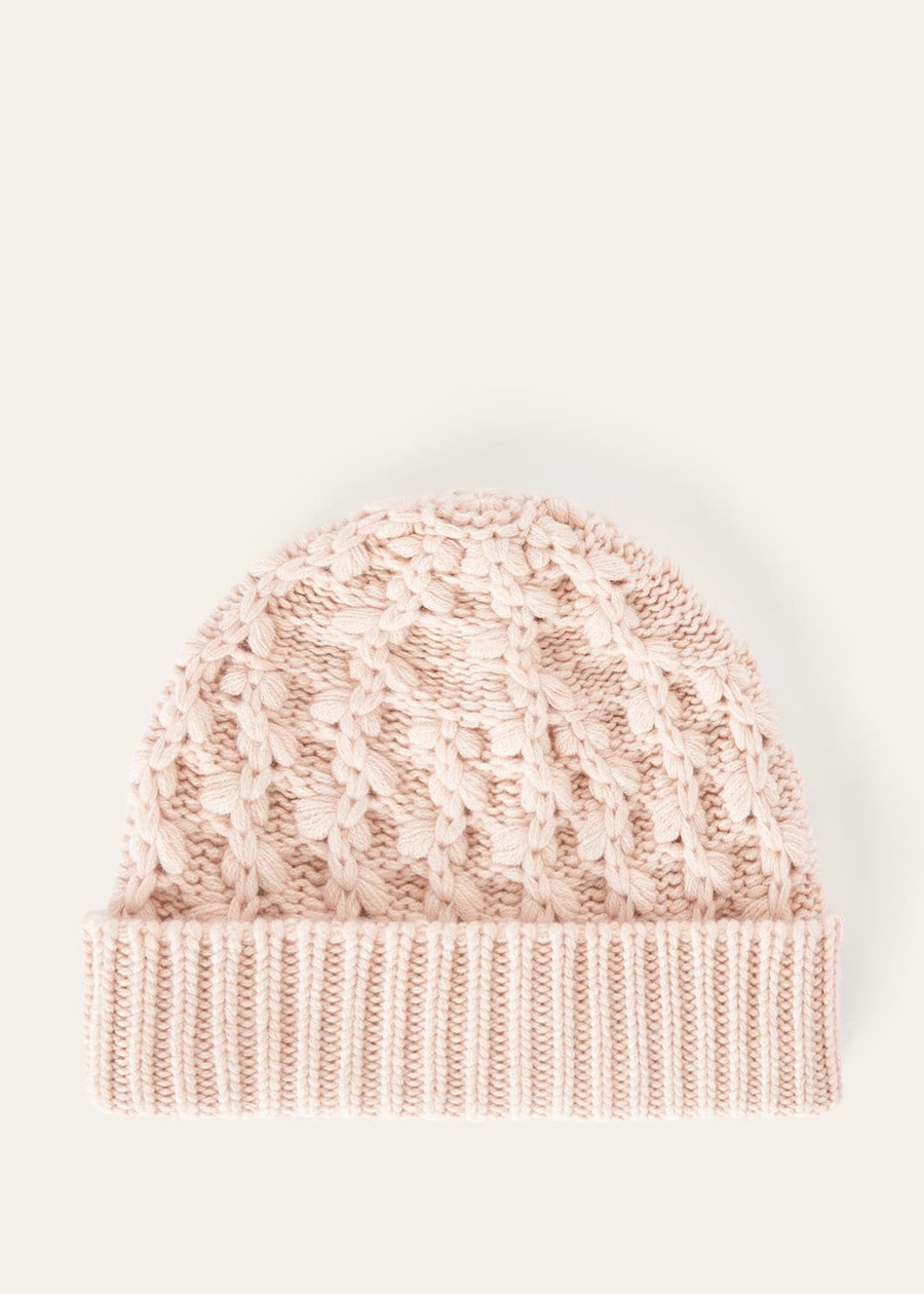 Vallé Beanie Baby Cashmere Blushing Beige Melange