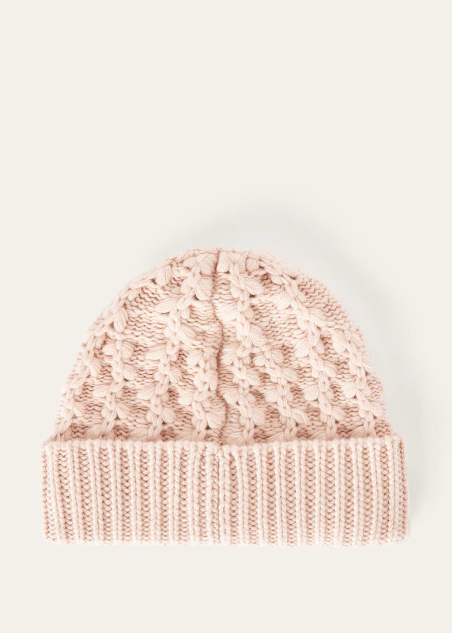 Vallé Beanie Baby Cashmere Blushing Beige Melange