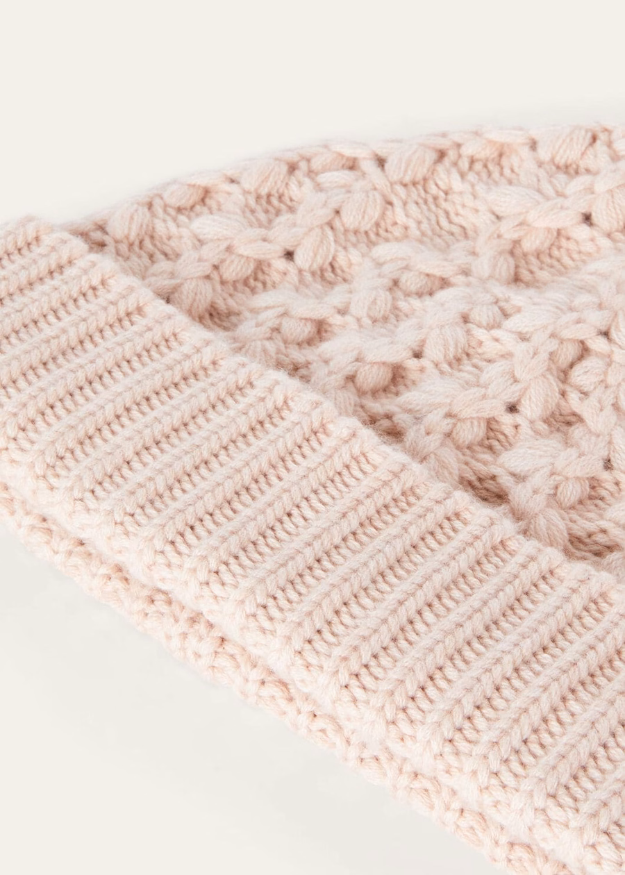 Vallé Beanie Baby Cashmere Blushing Beige Melange