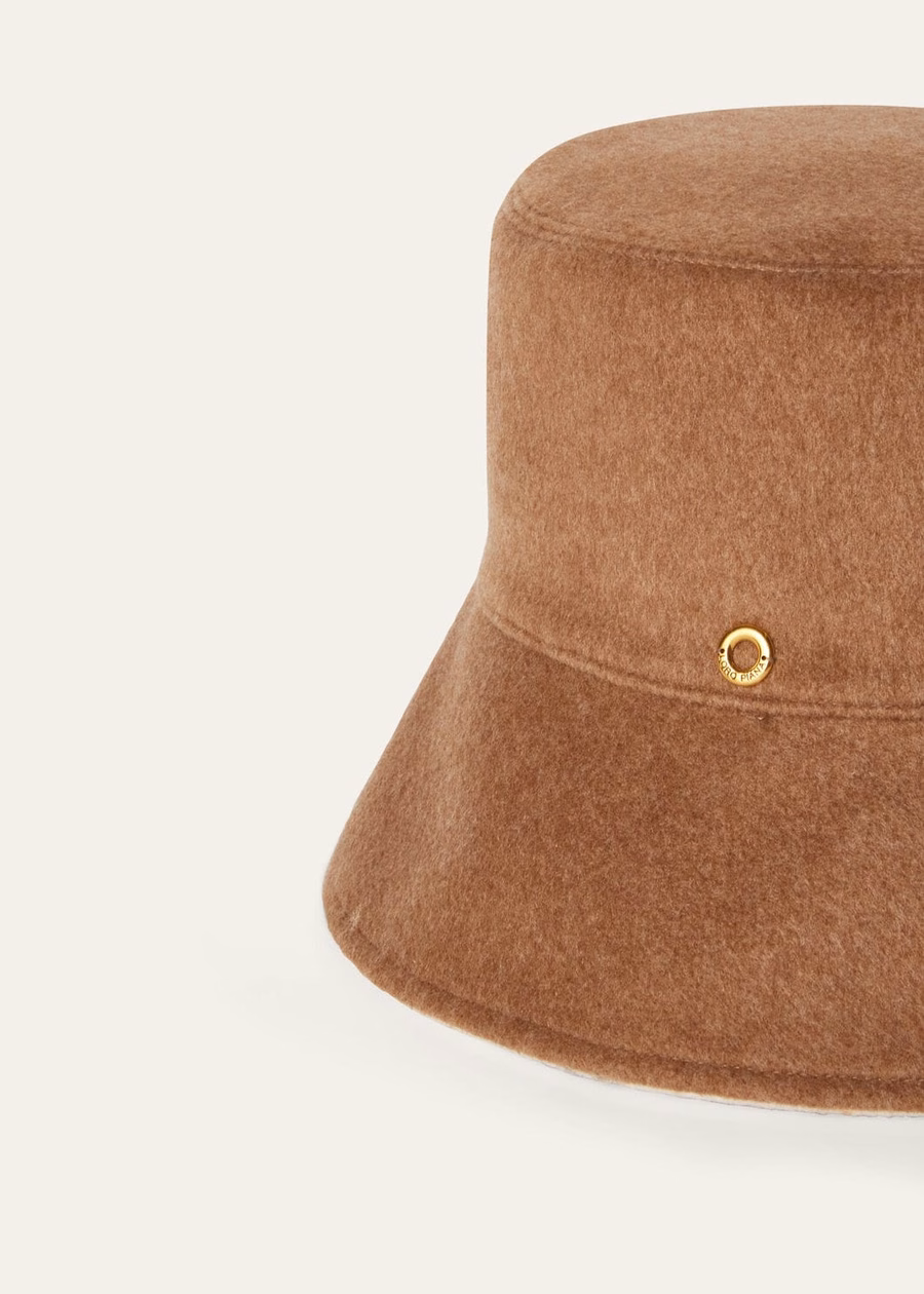 Zita kasjmierhoed - Rain System® Caramelbruin/Band