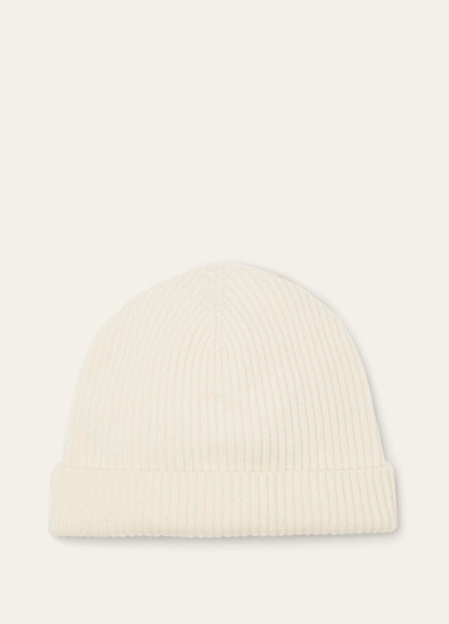 Fobello Beanie Baby Cashmere White Snow