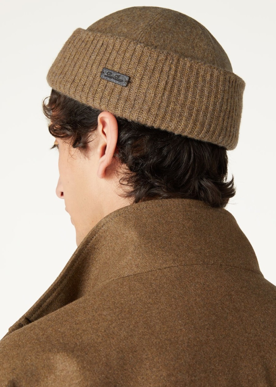 beanie cashmere - storm system tundra melange