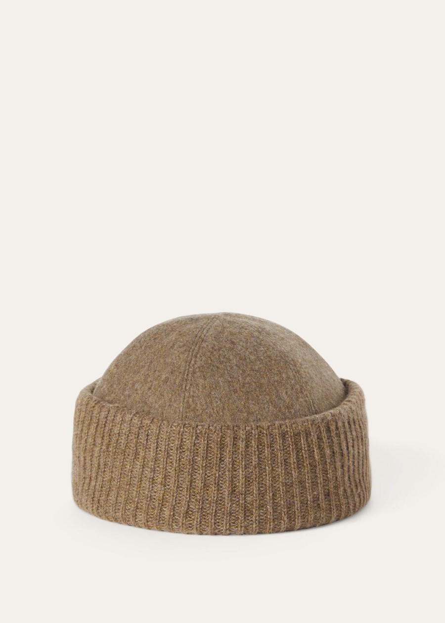 beanie cashmere - storm system tundra melange
